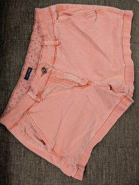 Women's Coral Pink Casual Shorts